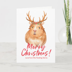 Festiva Tarjeta de Hamster para Navidades Cuitos