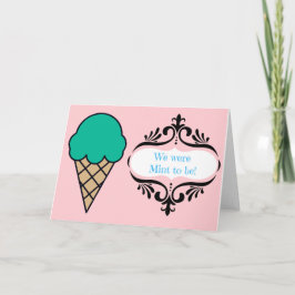 Festiva Tarjeta de helado Estábamos "destinados" a ser