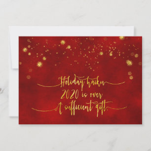 Festiva TARJETA DE HOLIDAY HAIKU Gracioso guión de Reliev