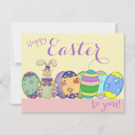 Festiva Tarjeta De Huevos De Semana Santa Para Niños