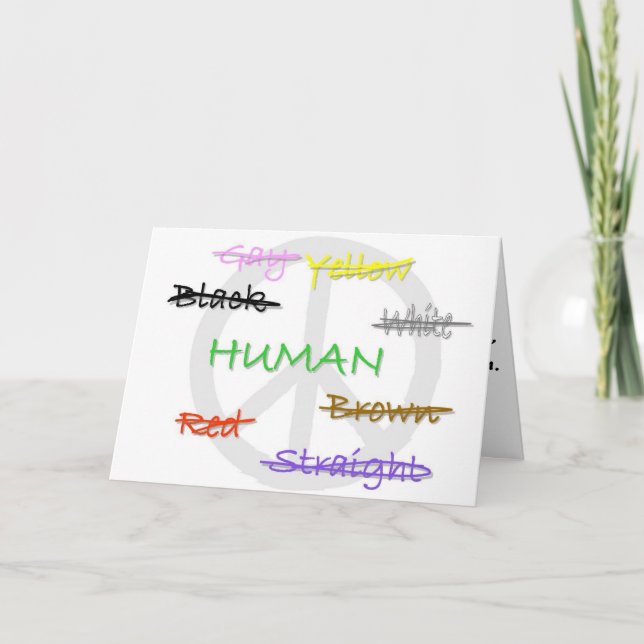 Festiva Tarjeta de humanidad (Anverso)