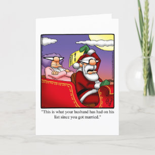 Festiva Tarjeta de humor divertida para Navidades