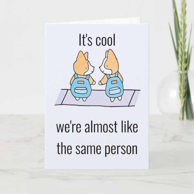 Festiva Tarjeta de humor para cumpleaños divertida como ge (Anverso)