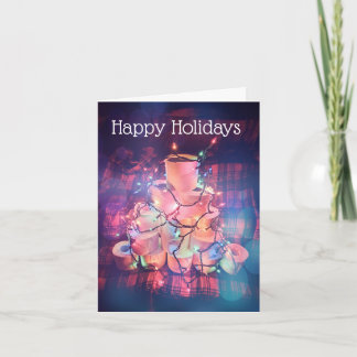 Festiva Tarjeta de humor para Navidades de papel higiénico