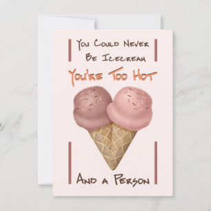 Festiva Tarjeta de icecream divertida de Galentine's Day