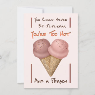 Festiva Tarjeta de icecream divertida de Galentine's Day