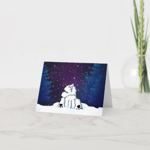 Festiva Tarjeta de invierno de Westie de KiniArt