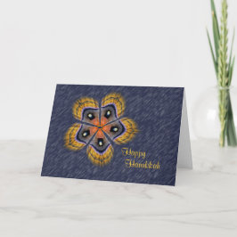 Festiva Tarjeta de Jánuca de la estrella del ala de la