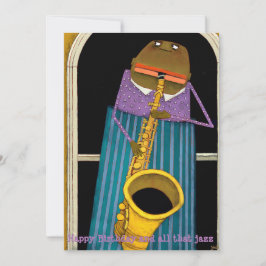 Festiva Tarjeta de Jazz de cumpleaños feliz