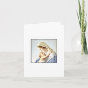 Festiva Tarjeta de Jesús del Virgen María y del bebé