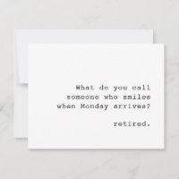Tarjeta de jubilación con cita personalizada
