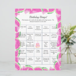 Festiva Tarjeta de juego de Bingo para encontrar invitados