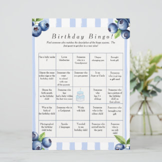 Festiva Tarjeta de juego de Bingo para encontrar invitados