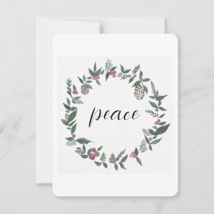 Festiva Tarjeta de juramento para Navidades de la paz