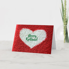 Festiva Tarjeta de Knitmas de merry