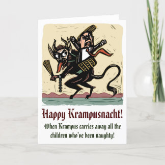 Festiva Tarjeta de Krampus