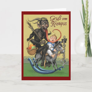 Festiva Tarjeta de Krampus