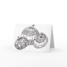 Tarjeta de la calabaza de la acción de gracias de