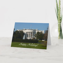 Festiva Tarjeta de la Casa Blanca para navidades