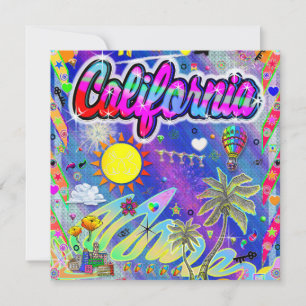 Festiva Tarjeta de la era de California Nu