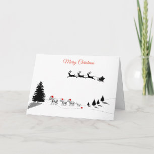 Festiva Tarjeta de la familia del elefante de las Felices
