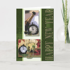 Festiva Tarjeta de la Feliz Año Nuevo