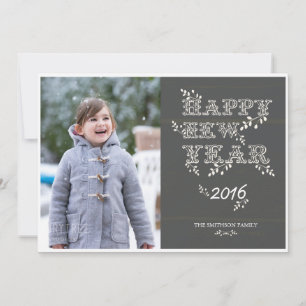 Festiva tarjeta de la Feliz Año Nuevo y del Año Nuevo de