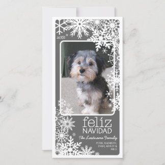 Festiva Tarjeta de la foto de Feliz Navidad: ¡Dejáis le
