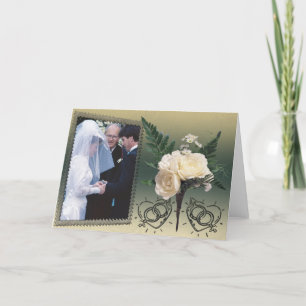 Festiva Tarjeta de la foto de la boda