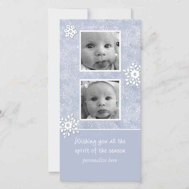 Festiva Tarjeta de la foto de la vertical 2 (Anverso)