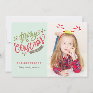 Festiva Tarjeta de la foto de las Felices