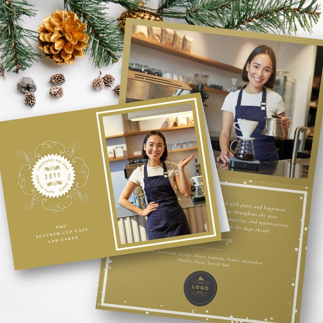 Festiva Tarjeta de la foto del día de fiesta del sello del (Subido por el creador)