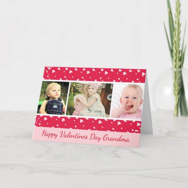 Festiva Tarjeta de la foto del día de San Valentín para la (Anverso)