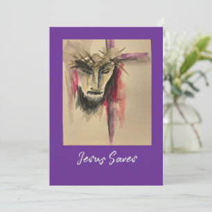 Festiva Tarjeta de la Pasión de Cristo