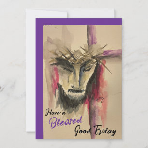 Festiva Tarjeta de la Pasión de Cristo