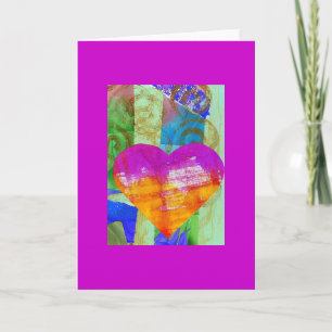 Festiva Tarjeta de la puerta del corazón