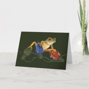 Festiva Tarjeta de la rana arbórea