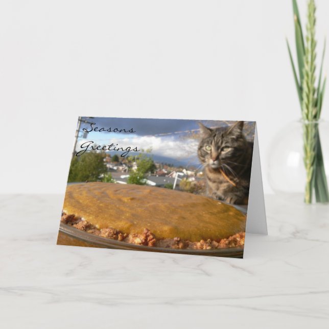 Festiva Tarjeta de la receta de la empanada de la gasa de (Anverso)