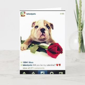 Festiva Tarjeta de la tarjeta del día de San Valentín del