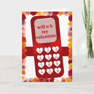 Festiva Tarjeta de la tarjeta del día de San Valentín del