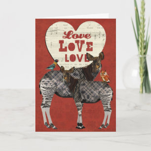 Festiva Tarjeta de la tarjeta del día de San Valentín del