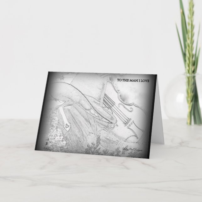 Festiva Tarjeta de la tarjeta del día de San Valentín para (Anverso)