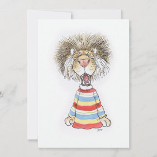 Festiva Tarjeta de león simulado
