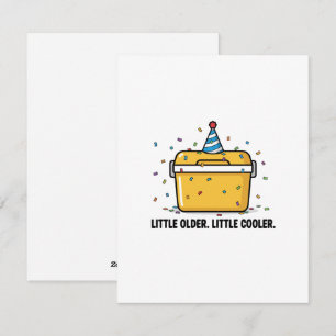 Festiva Tarjeta de letra impresa Little Older Little Coole
