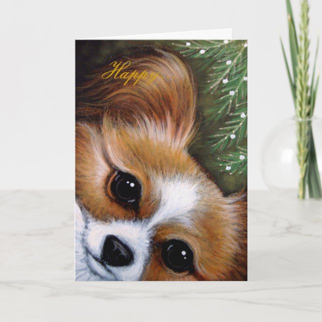 Festiva Tarjeta de los DÍAS DE FIESTA del PERRO de (Anverso)