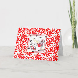 Festiva Tarjeta de los Navidades de Gulliver Dalmatian NOE