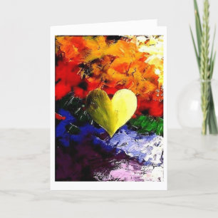 FESTIVA TARJETA DE LOVE GREETING COLORFUL HEARTS VALENTINE