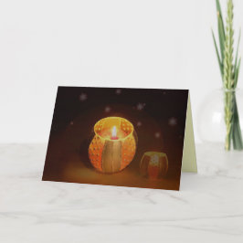 Festiva Tarjeta de luz para navidades