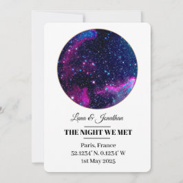 Festiva Tarjeta de mapa de estrellas personalizado - Anive