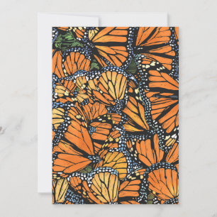 Festiva Tarjeta de mariposa monarca